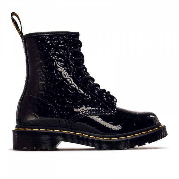 Damen Boots - 1460 Patent Lamper Leopard Embos - Black
