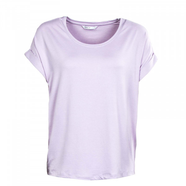 Damen T-Shirt - Moster Neck Top - Lavender Forst