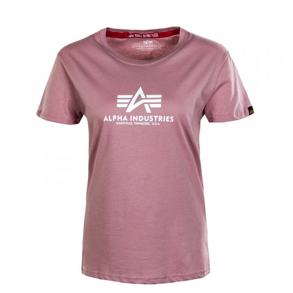 Damen T-Shirt - New Basic - Silver / Pink