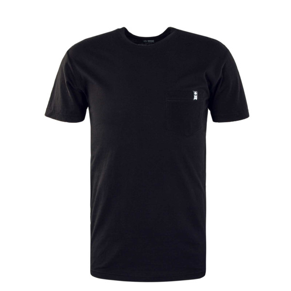 Herren T-Shirt - Shouldered Premium Pocket - Black