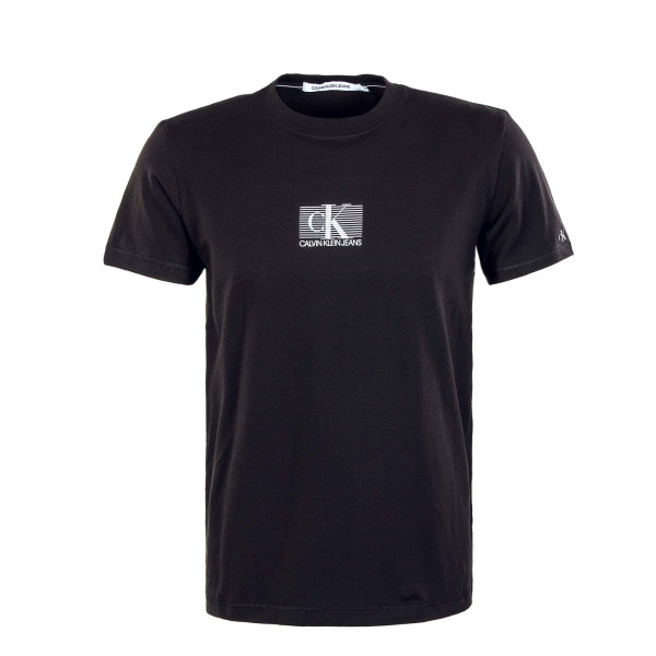 Herren T-Shirt - Small Box Stripe 8201 - Black