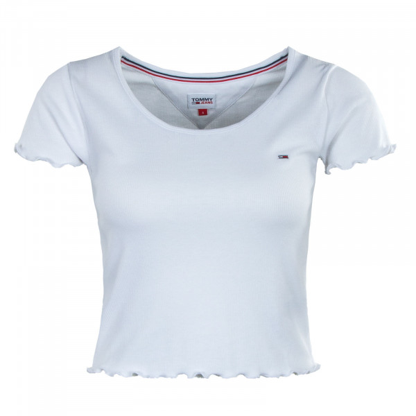 Damen T-Shirt - TJW Skinny Crop Baby - White