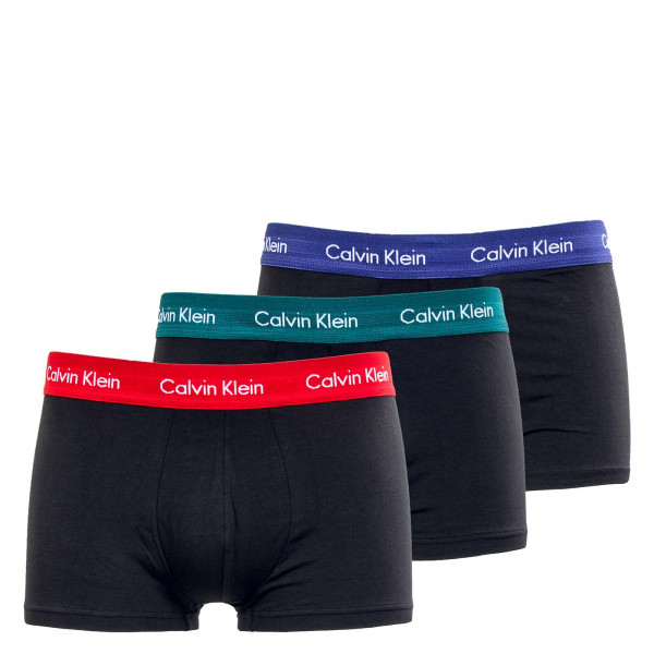 Boxershorts - 3er-Pack Low Rise Trunk - Blue / Grape / Red