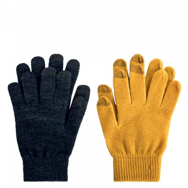 Damen Handschuhe - 2er-Pack Aline - Dark Grey Yellow